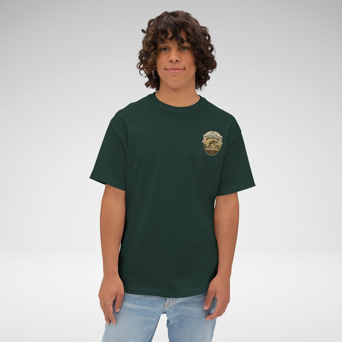 Jungle Navigation Anglers Society Oversized Tee