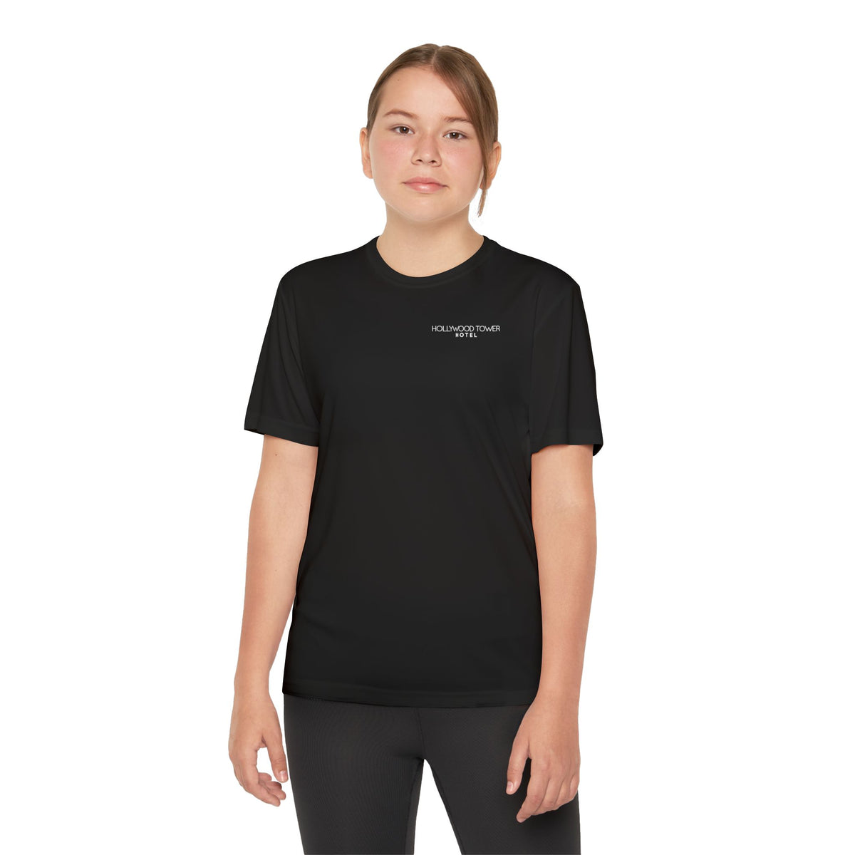 Hollywood Tower Hotel Moisture-Wicking Youth Tee — Disney Parks Ride Shirt