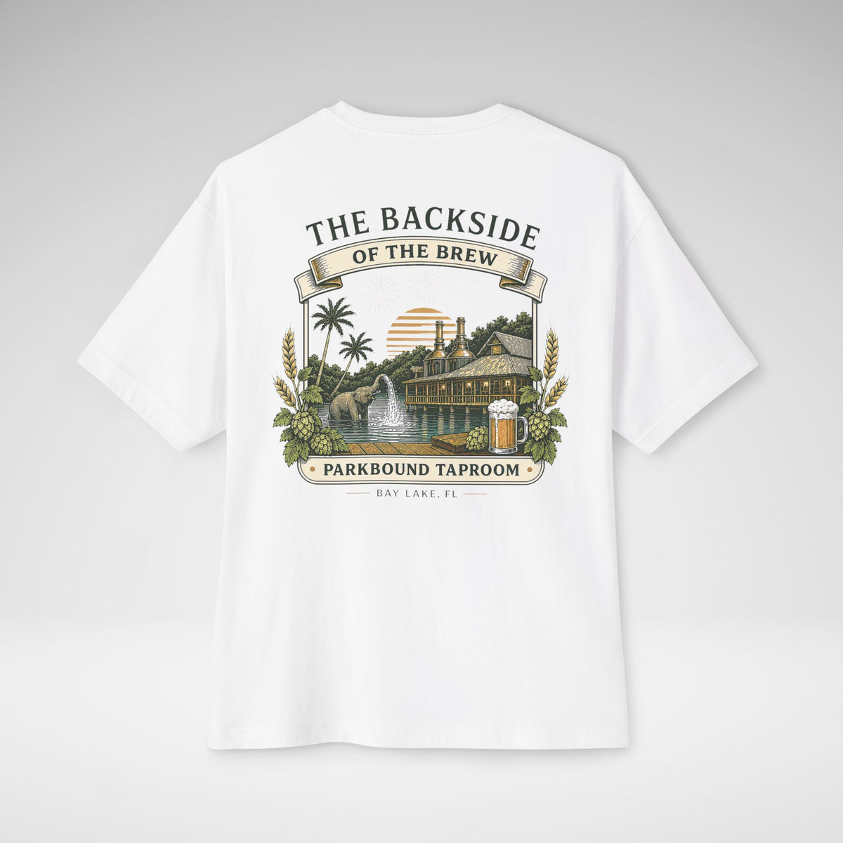 The Backside of the Brew Oversized Tee