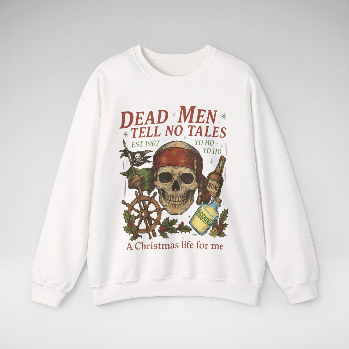 Dead Men Tell No Tales - A Christmas Life for Me Gildan Unisex Heavy Blend™ Crewneck Sweatshirt