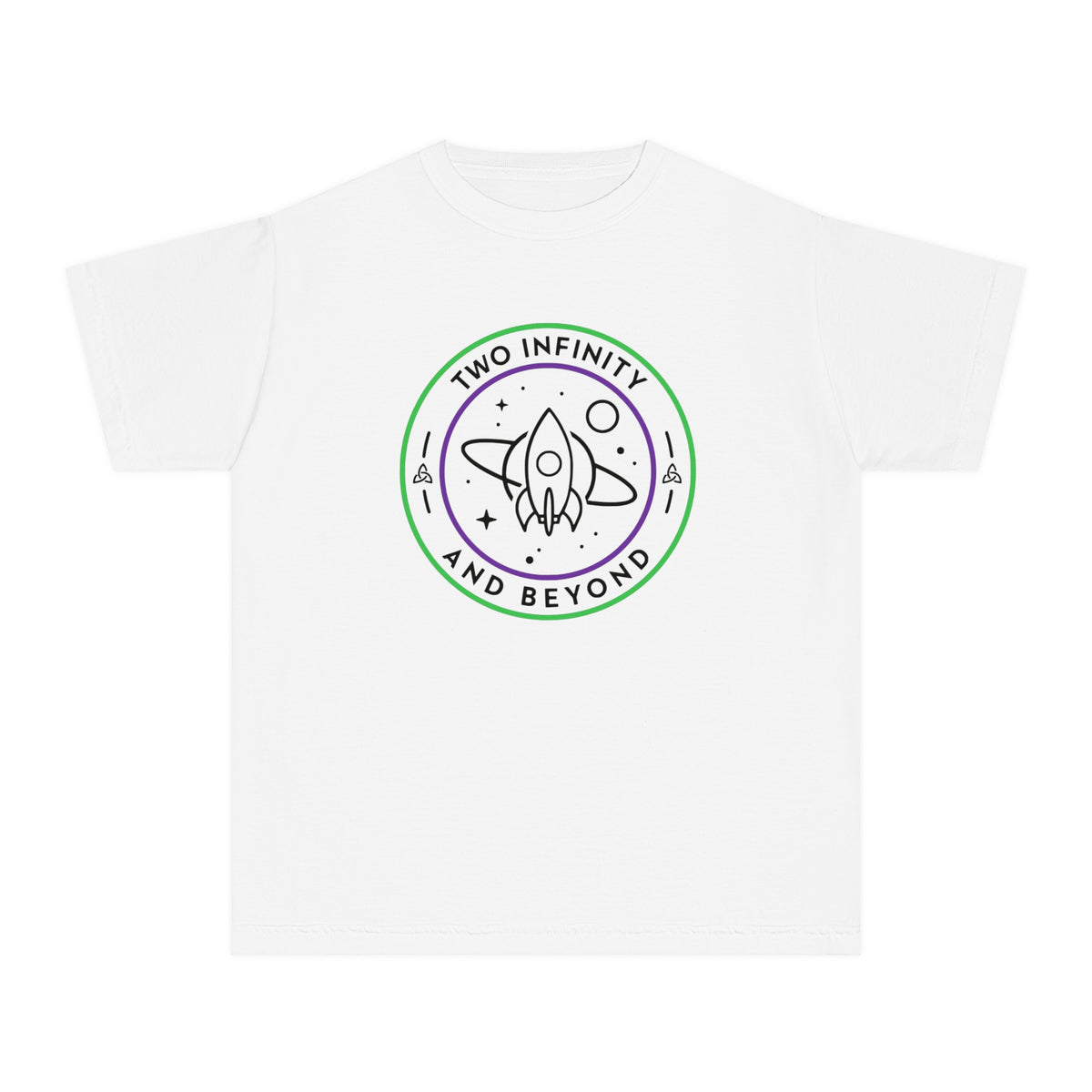 Two Infinity And Beyond Comfort Colors Youth Midweight Tee