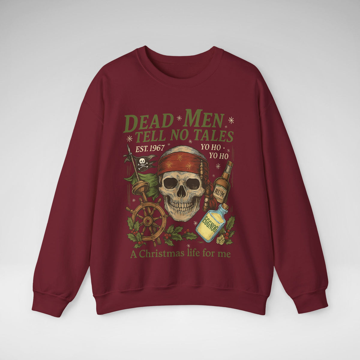 Dead Men Tell No Tales - A Christmas Life for Me Gildan Unisex Heavy Blend™ Crewneck Sweatshirt