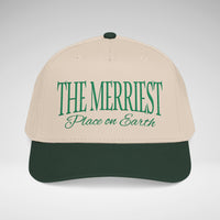 The Merriest Place on Earth Embroidered Christmas Hat