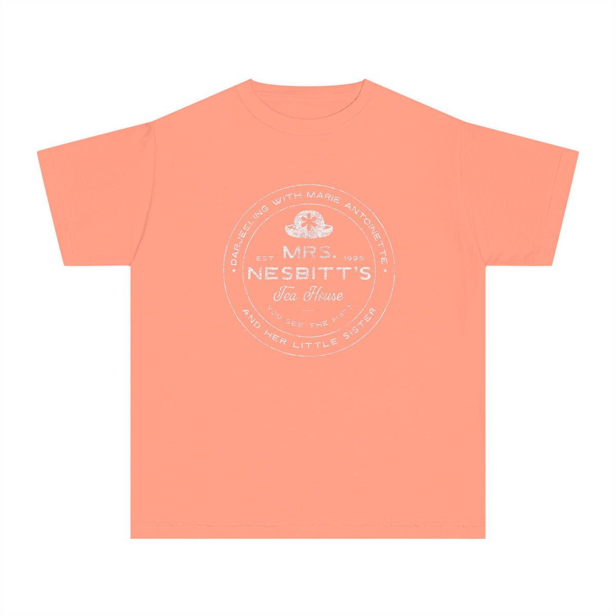 Mrs. Nesbitt’s Tea House Comfort Colors Youth Midweight Tee