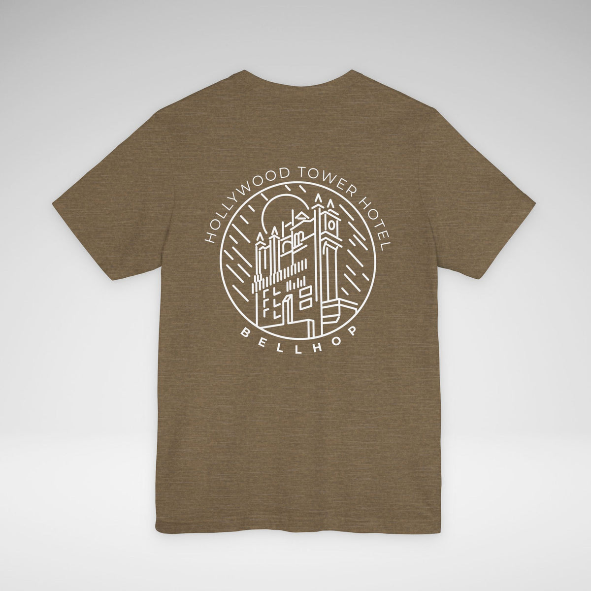 Hollywood Tower Hotel Bellhop Bella Canvas Unisex Jersey Short Sleeve Tee