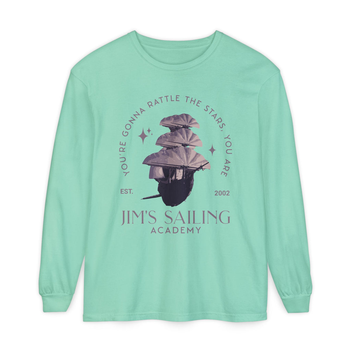 Jim's Sailing Academy Comfort Colors Unisex Garment-dyed Long Sleeve T-Shirt