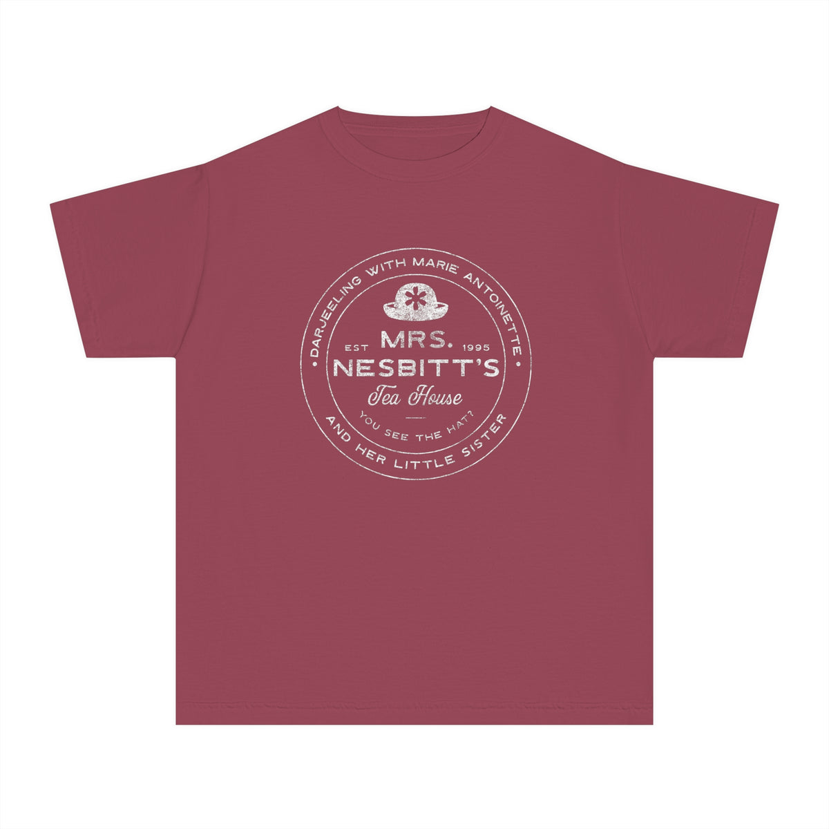 Mrs. Nesbitt’s Tea House Comfort Colors Youth Midweight Tee