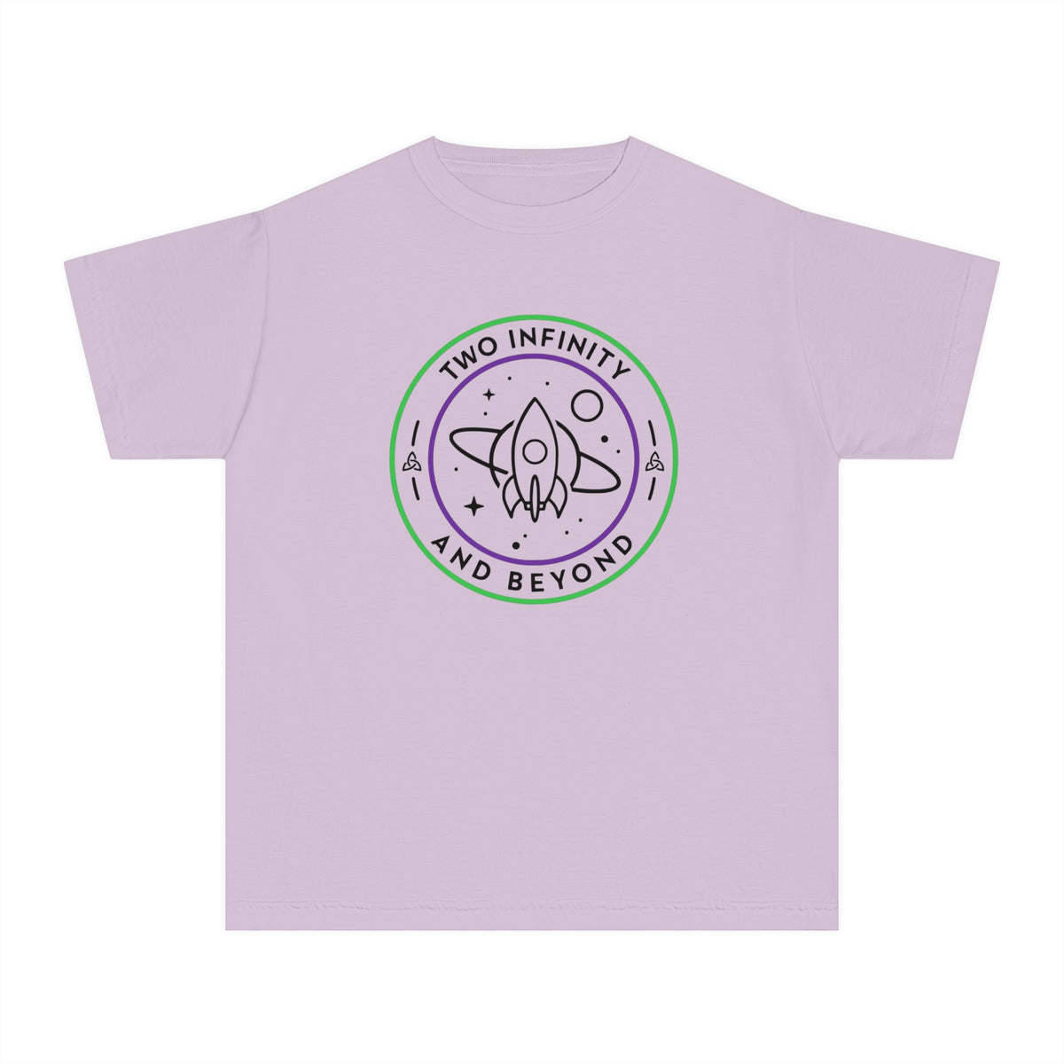 Two Infinity And Beyond Comfort Colors Youth Midweight Tee