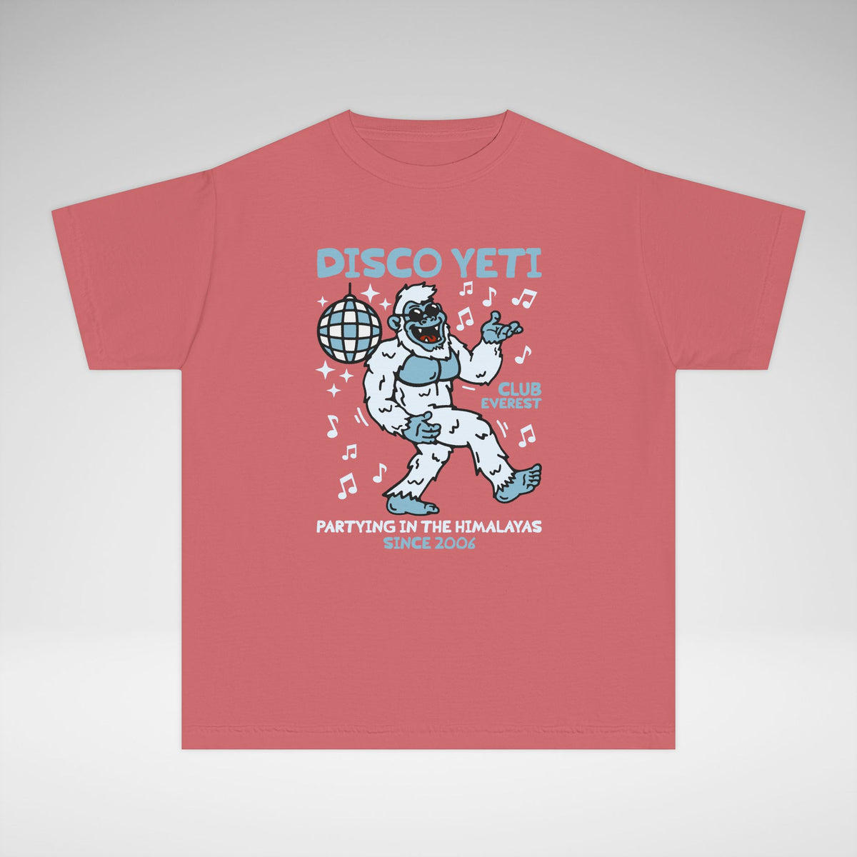 Disco Yeti Comfort Colors Youth Midweight Tee