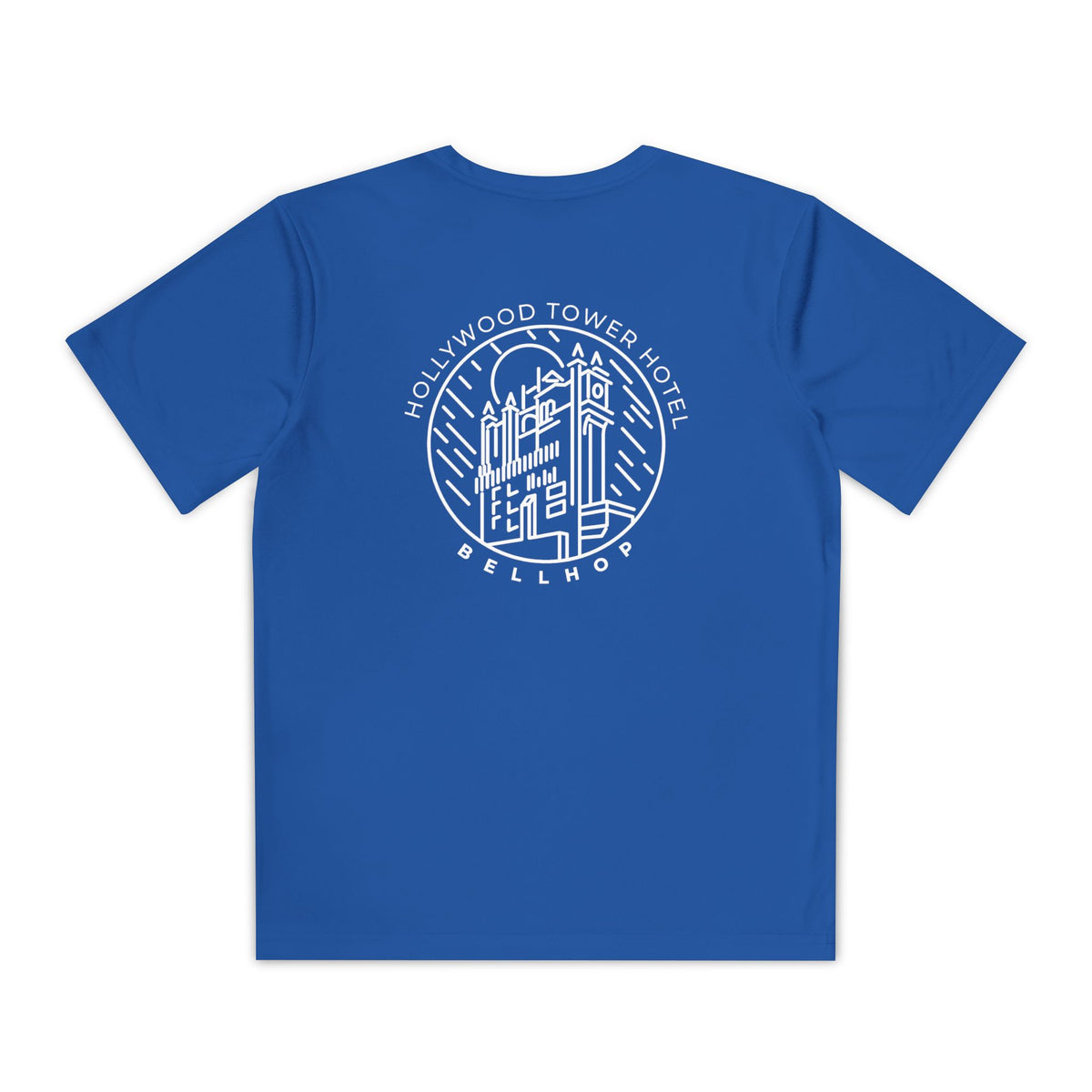 Hollywood Tower Hotel Moisture-Wicking Youth Tee — Disney Parks Ride Shirt