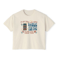 Table For Two Comfort Colors Women's Boxy Tee