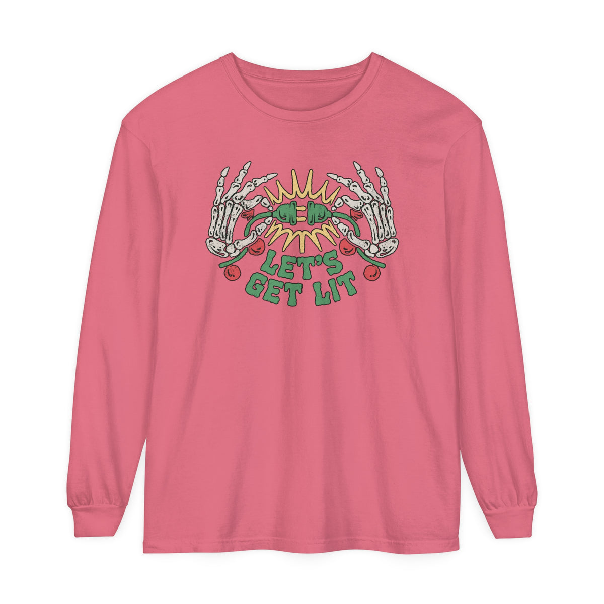 Let's Get Lit Comfort Colors Unisex Garment-dyed Long Sleeve T-Shirt
