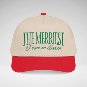 The Merriest Place on Earth Embroidered Christmas Hat