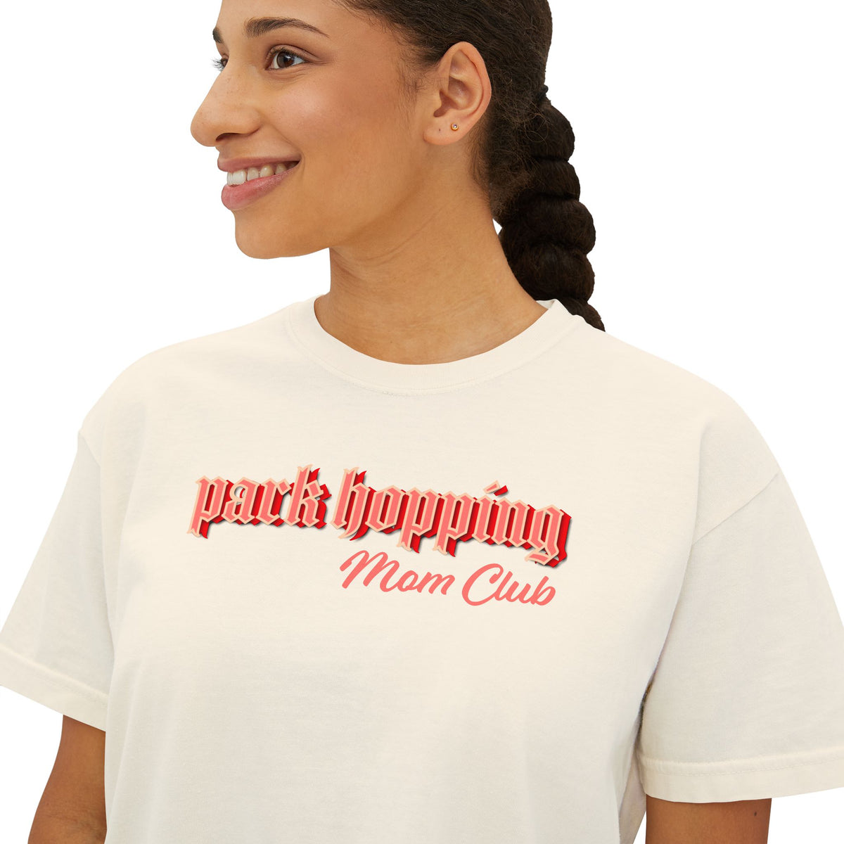 Park Hopping Mom Club Boxy Tee — Park Hopping Shirt for Moms