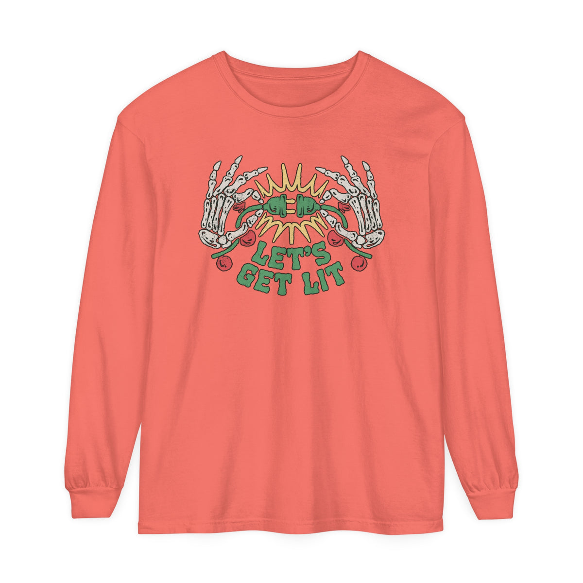 Let's Get Lit Comfort Colors Unisex Garment-dyed Long Sleeve T-Shirt
