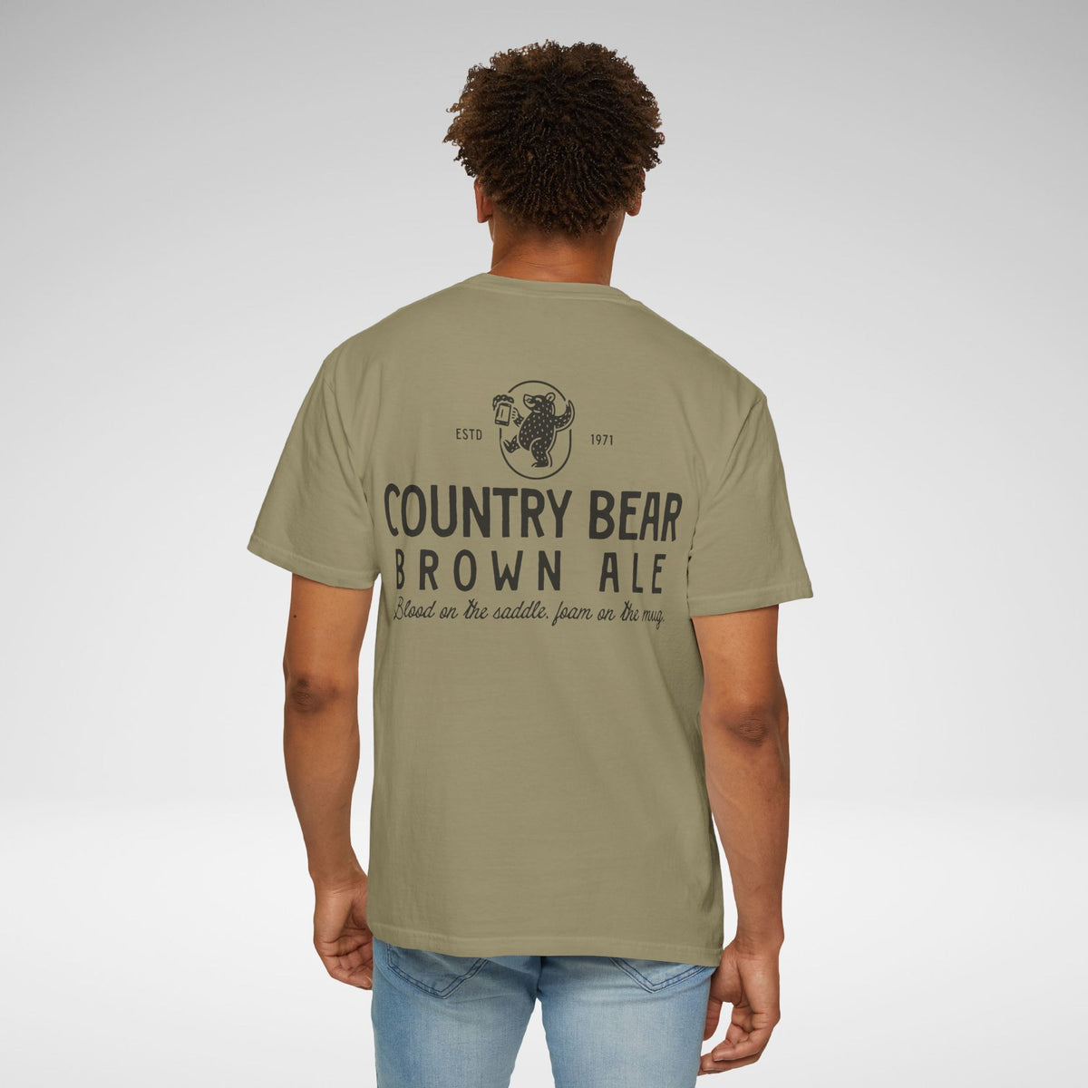 Country Bear Brown Ale Comfort Colors Unisex Garment-Dyed T-shirt