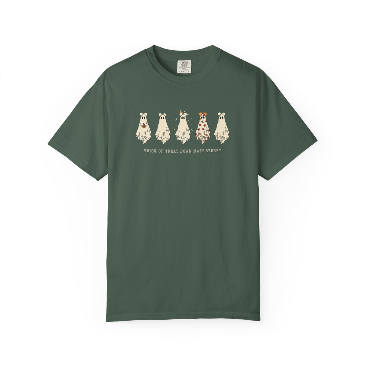 Trick or Treat Down Main Street Comfort Colors Unisex Garment-Dyed T-shirt