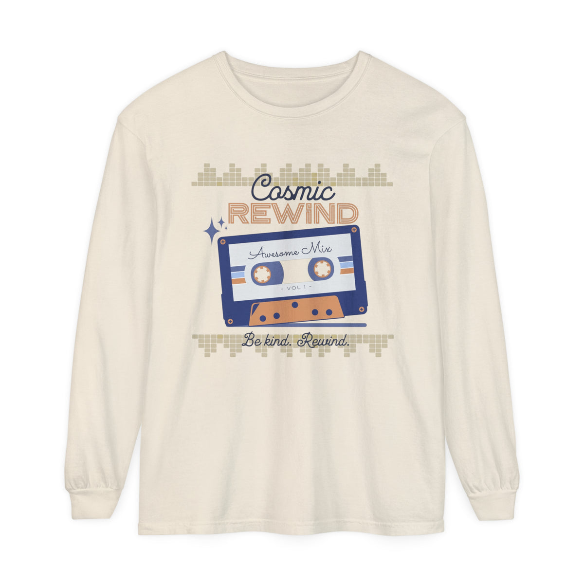 Cosmic Rewind Comfort Colors Unisex Garment-dyed Long Sleeve T-Shirt