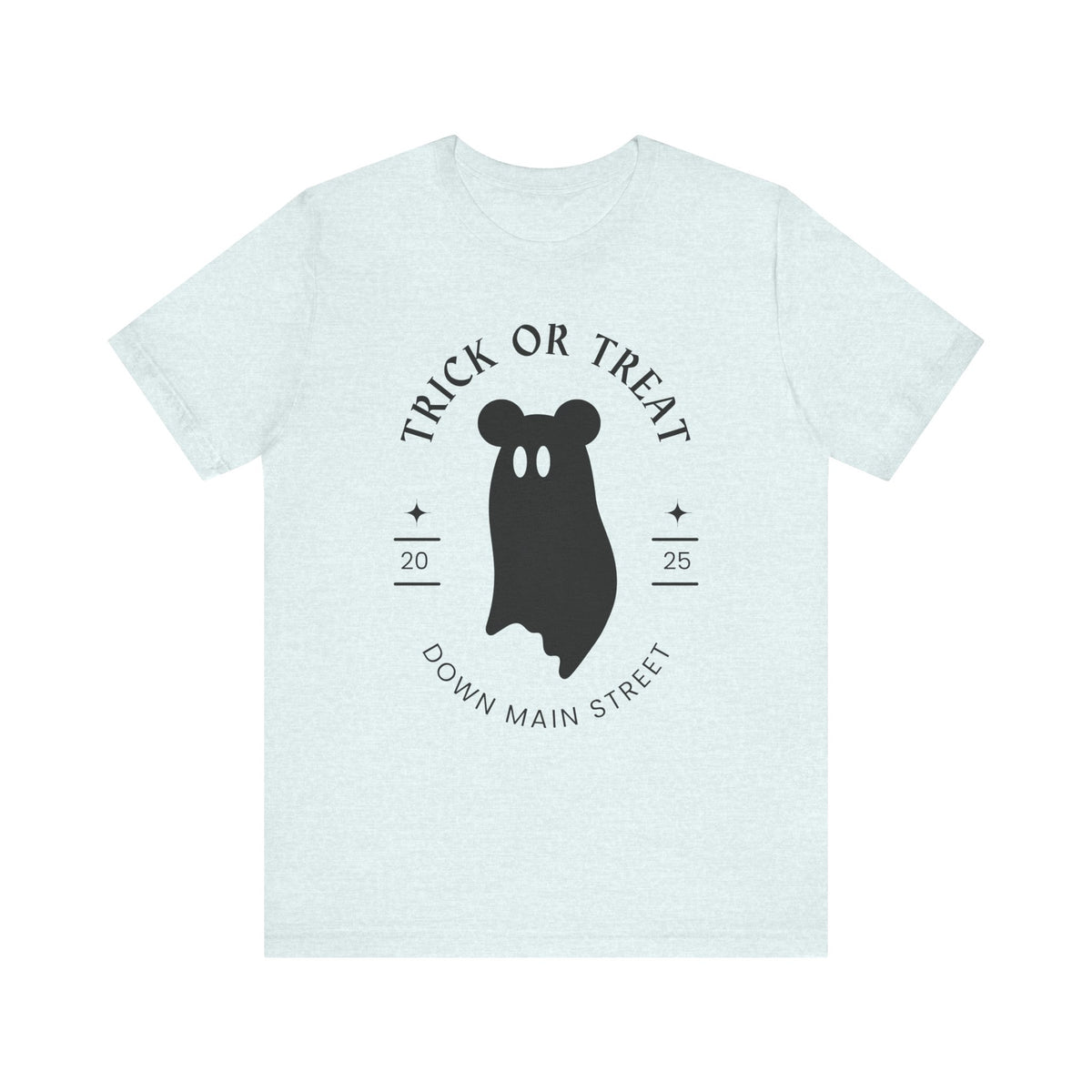 Trick or Treat Down Main Street Unisex Jersey Short Sleeve Tee