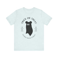 Trick or Treat Down Main Street Unisex Jersey Short Sleeve Tee