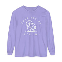 They See Me Rollin' Comfort Colors Unisex Garment-dyed Long Sleeve T-Shirt