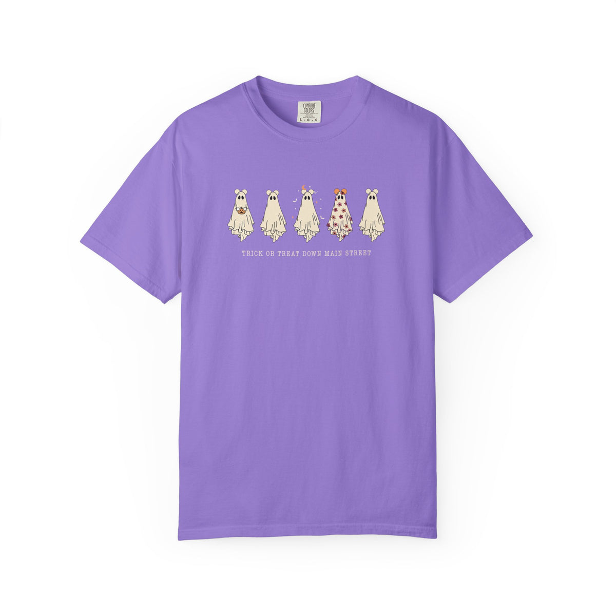 Trick or Treat Down Main Street Comfort Colors Unisex Garment-Dyed T-shirt