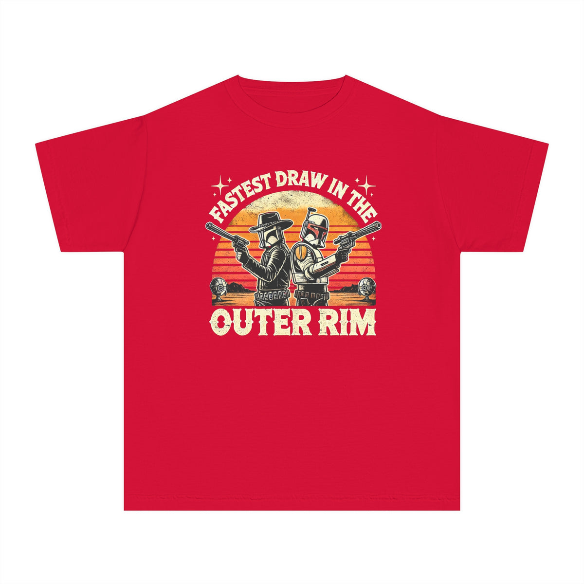 Fastest Draw in the Outer Rim Comfort Colors Youth Midweight Tee