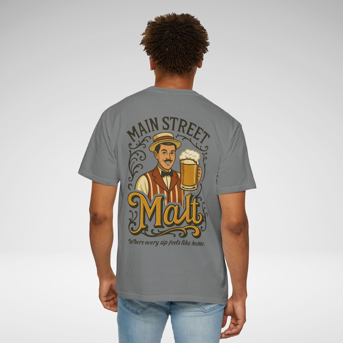 Main Street Malt Comfort Colors Unisex Garment-Dyed T-shirt