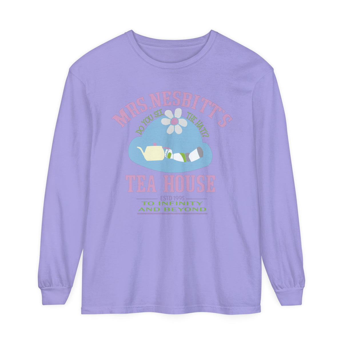Mrs. Nesbitt’s Tea House Comfort Colors Unisex Garment-dyed Long Sleeve T-Shirt