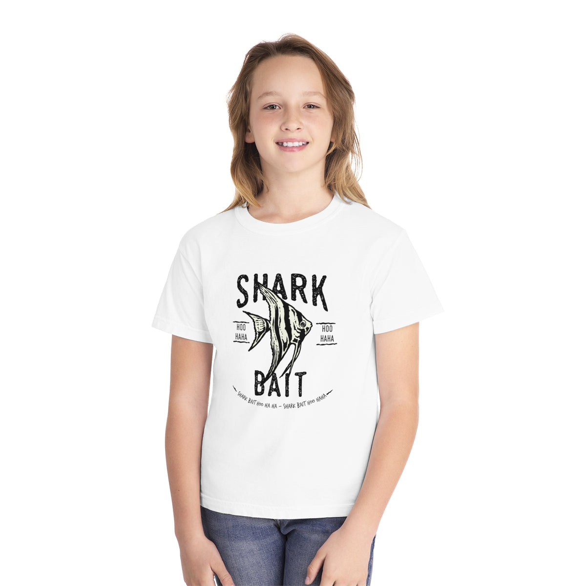 Shark Bait Hoo Haha Comfort Colors Youth Midweight Tee