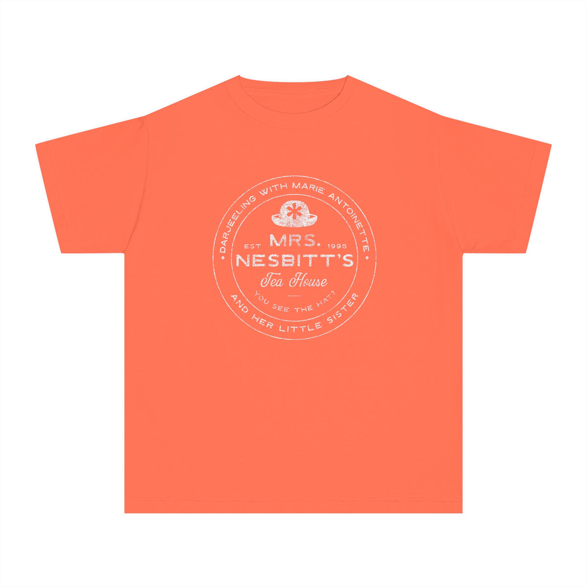Mrs. Nesbitt’s Tea House Comfort Colors Youth Midweight Tee