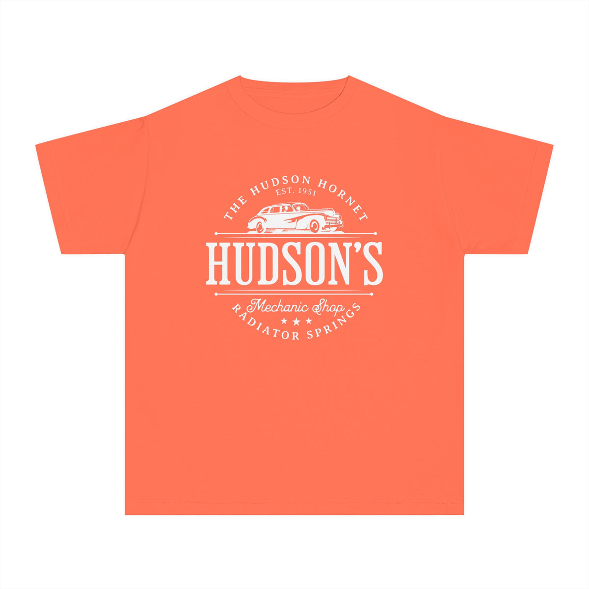 Hudson's Mechanic Shop Comfort Colors Youth Midweight Tee