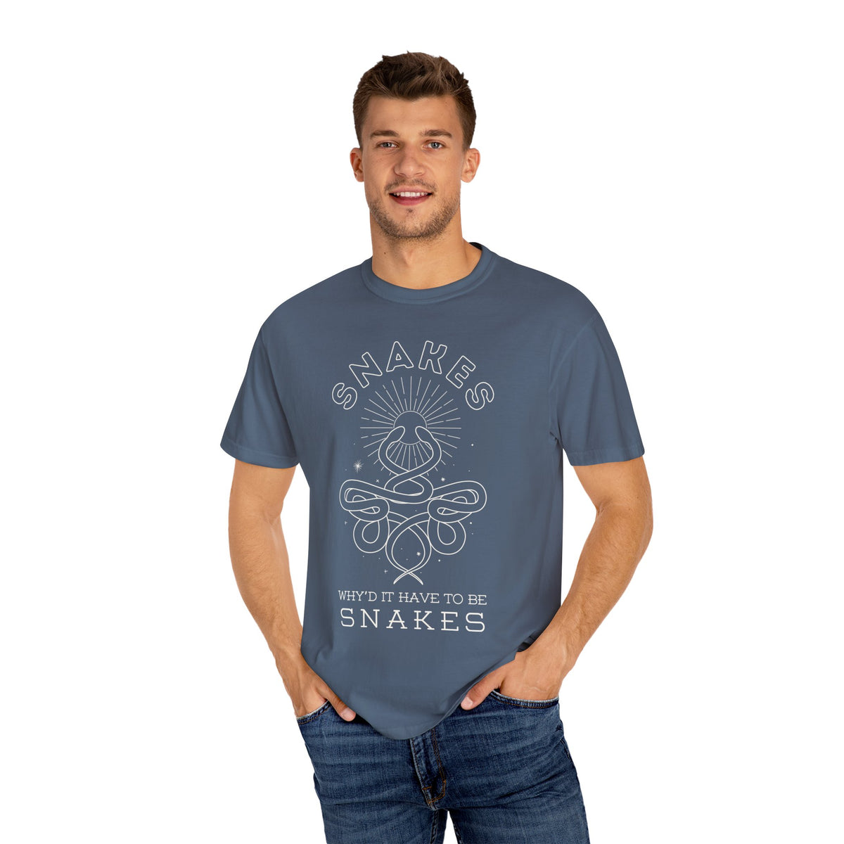 Why'd It Have To Be Snakes Comfort Colors Unisex Garment-Dyed T-shirt