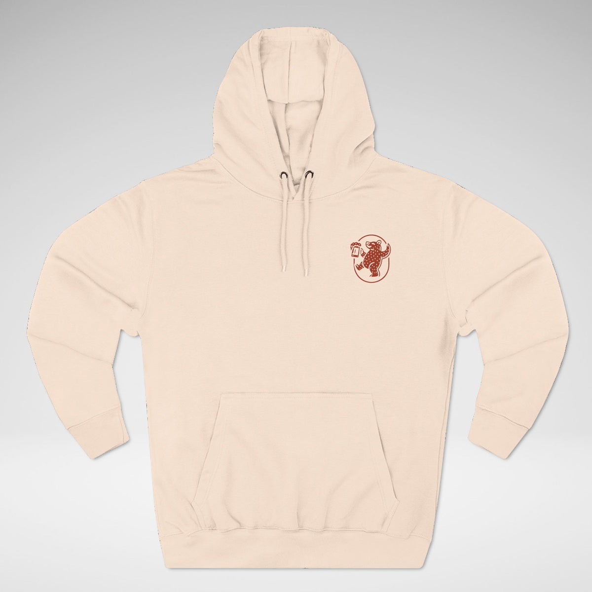 Country Bear Brown Ale Lane Seven Fleece Hoodie