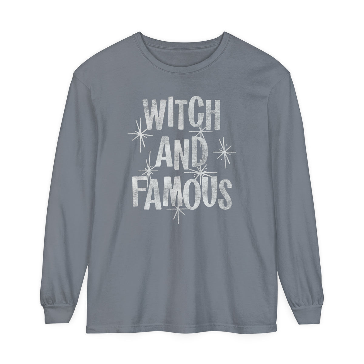 Witch and Famous Comfort Colors Unisex Garment-dyed Long Sleeve T-Shirt