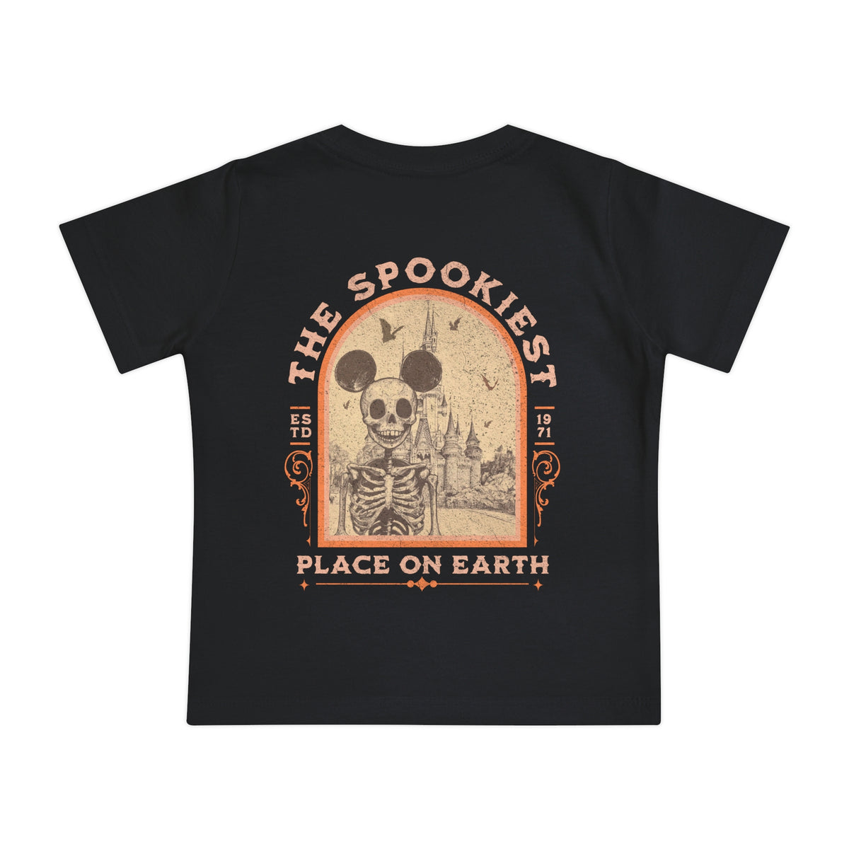 The Spookiest Place on Earth Bella Canvas Baby Short Sleeve T-Shirt
