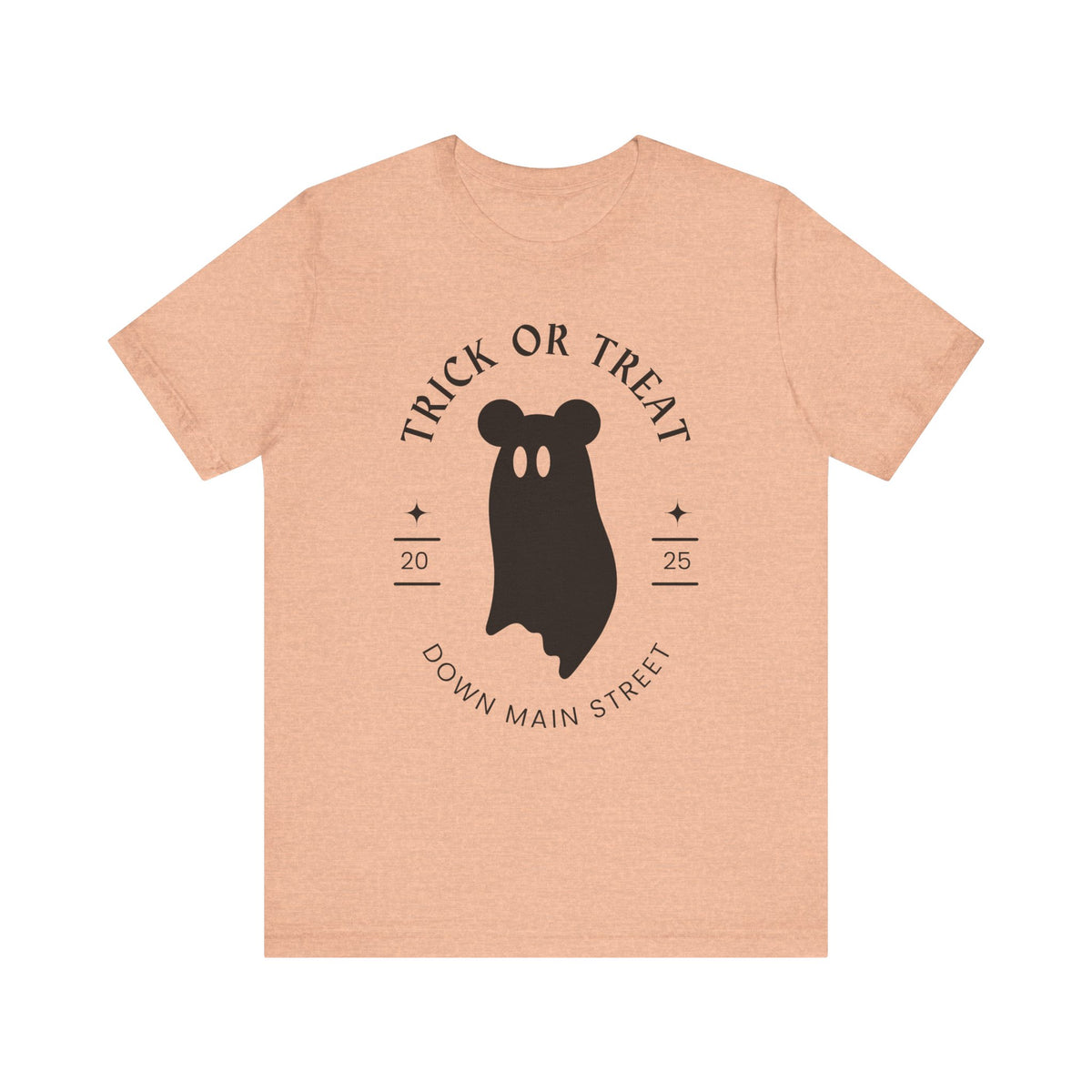 Trick or Treat Down Main Street Unisex Jersey Short Sleeve Tee