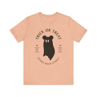 Trick or Treat Down Main Street Unisex Jersey Short Sleeve Tee