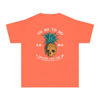 Yo Ho Pirates Life For Me Comfort Colors Youth Midweight Tee