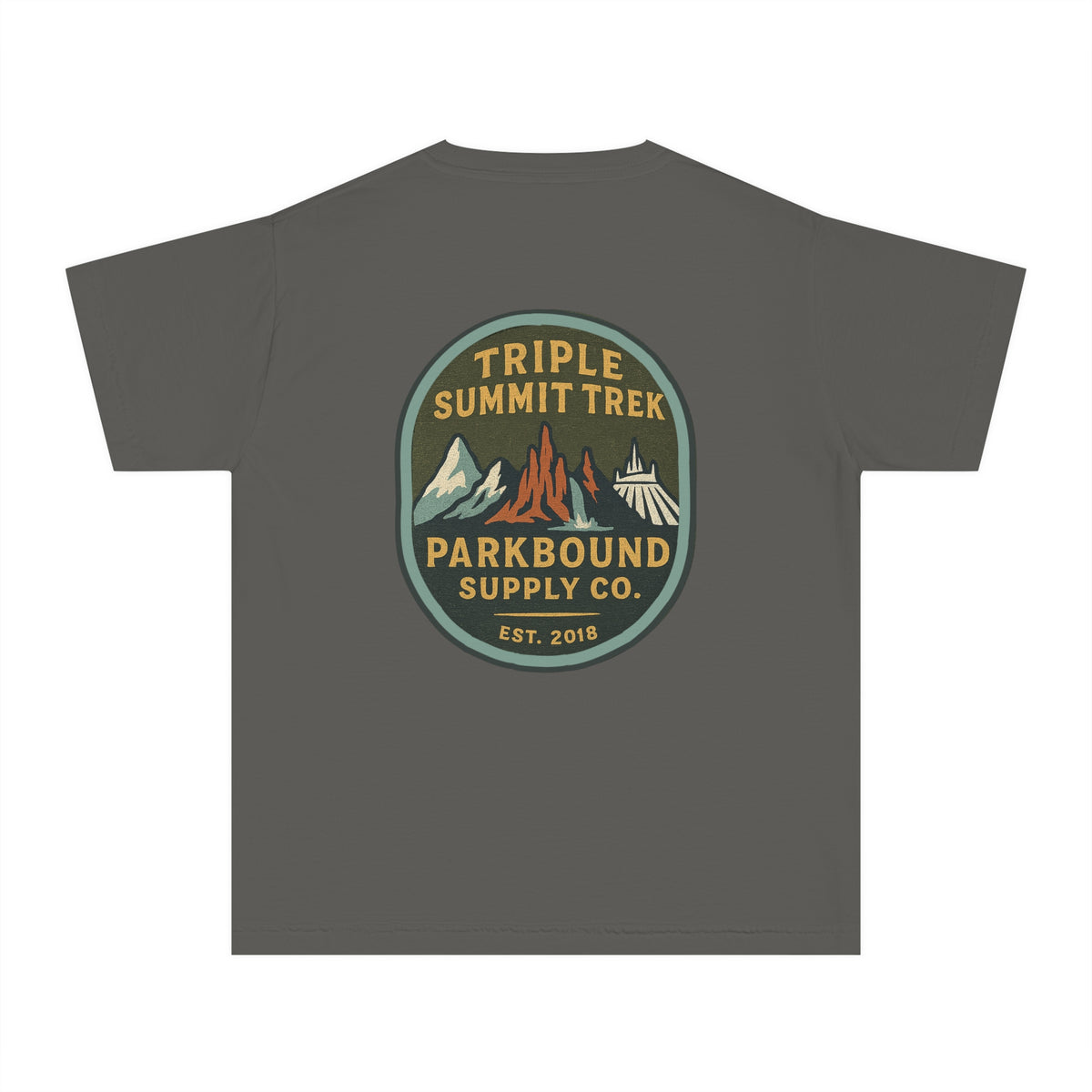 Triple Summit Trek Comfort Colors Youth Midweight Tee