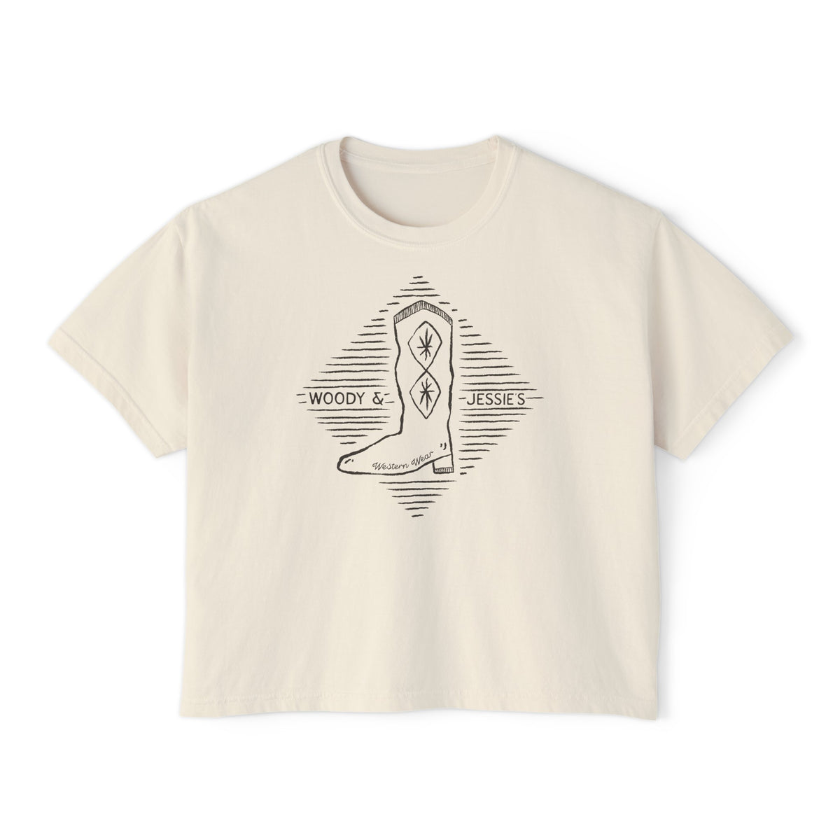 Woody & Jessie's Western Wear Comfort Colors Women's Boxy Tee