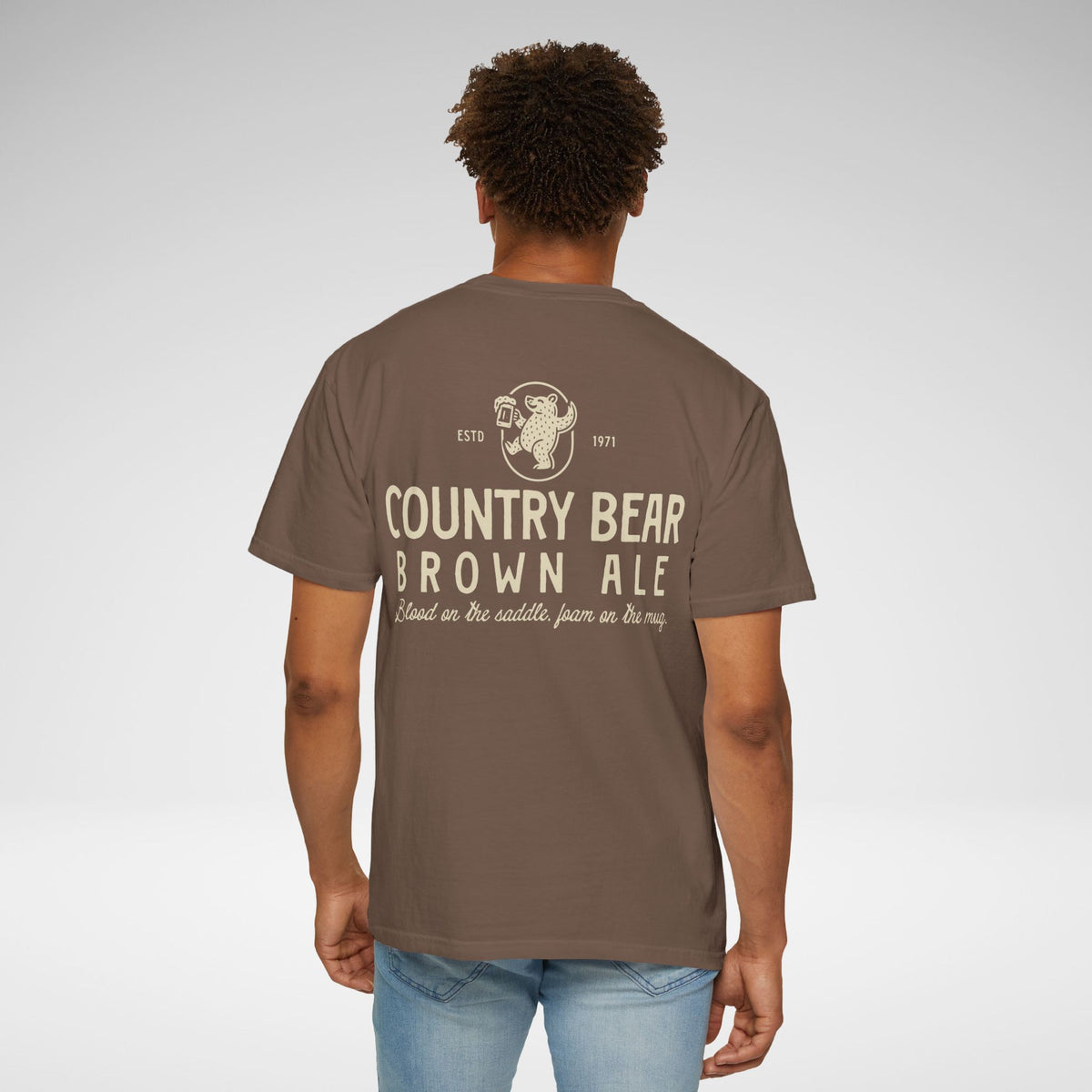 Country Bear Brown Ale Comfort Colors Unisex Garment-Dyed T-shirt