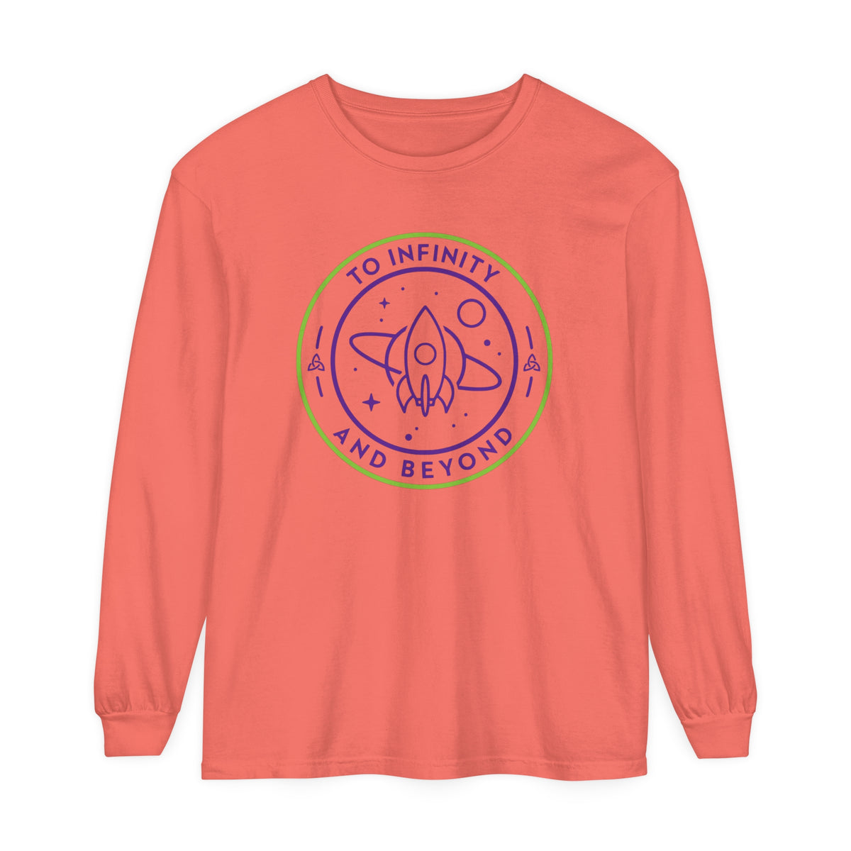 To Infinity And Beyond Comfort Colors Unisex Garment-dyed Long Sleeve T-Shirt