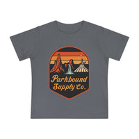 Triple Mountain Badge Bella Canvas Baby Short Sleeve T-Shirt