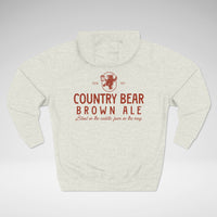 Country Bear Brown Ale Lane Seven Fleece Hoodie