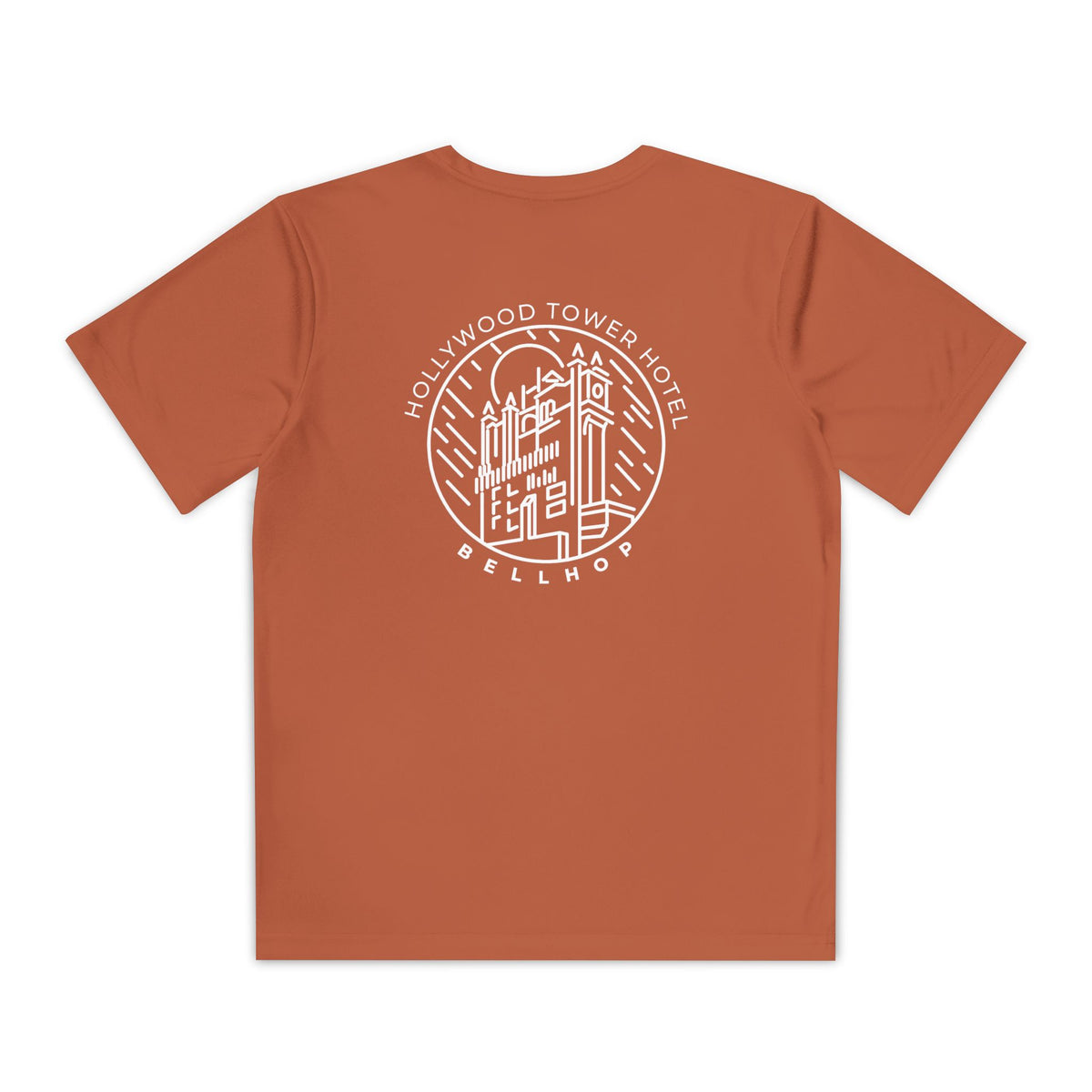 Hollywood Tower Hotel Moisture-Wicking Youth Tee — Disney Parks Ride Shirt