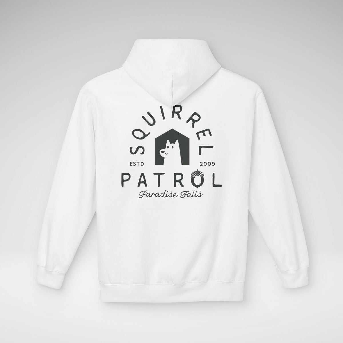 Squirrel Patrol Hoodie | Unisex Midweight Softstyle Fleece