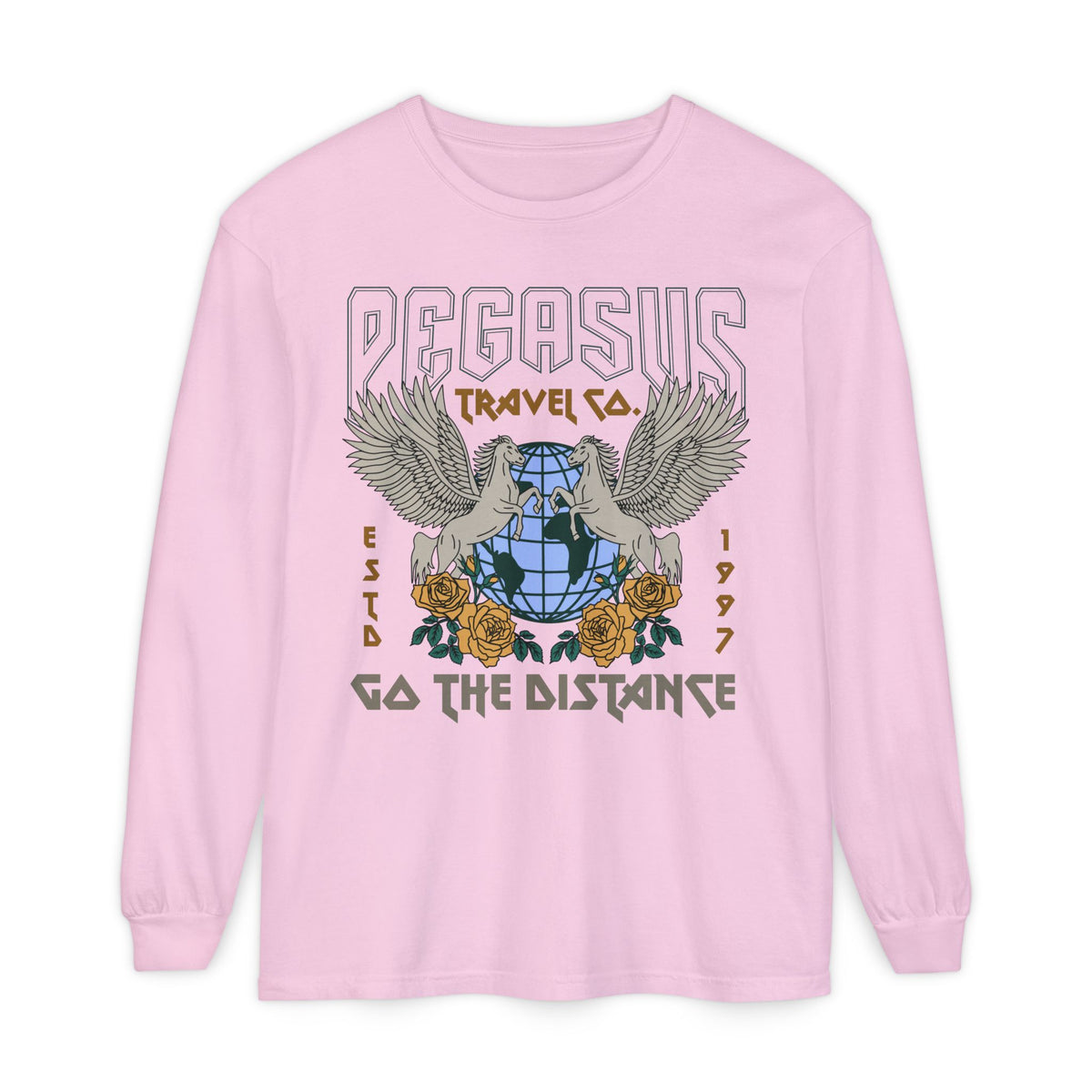 Pegasus Travel Co Comfort Colors Unisex Garment-dyed Long Sleeve T-Shirt