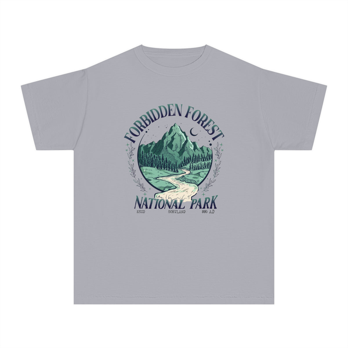 Forbidden Forest National Park Comfort Colors Youth Midweight Tee