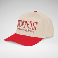 The Merriest Place on Earth Embroidered Christmas Hat